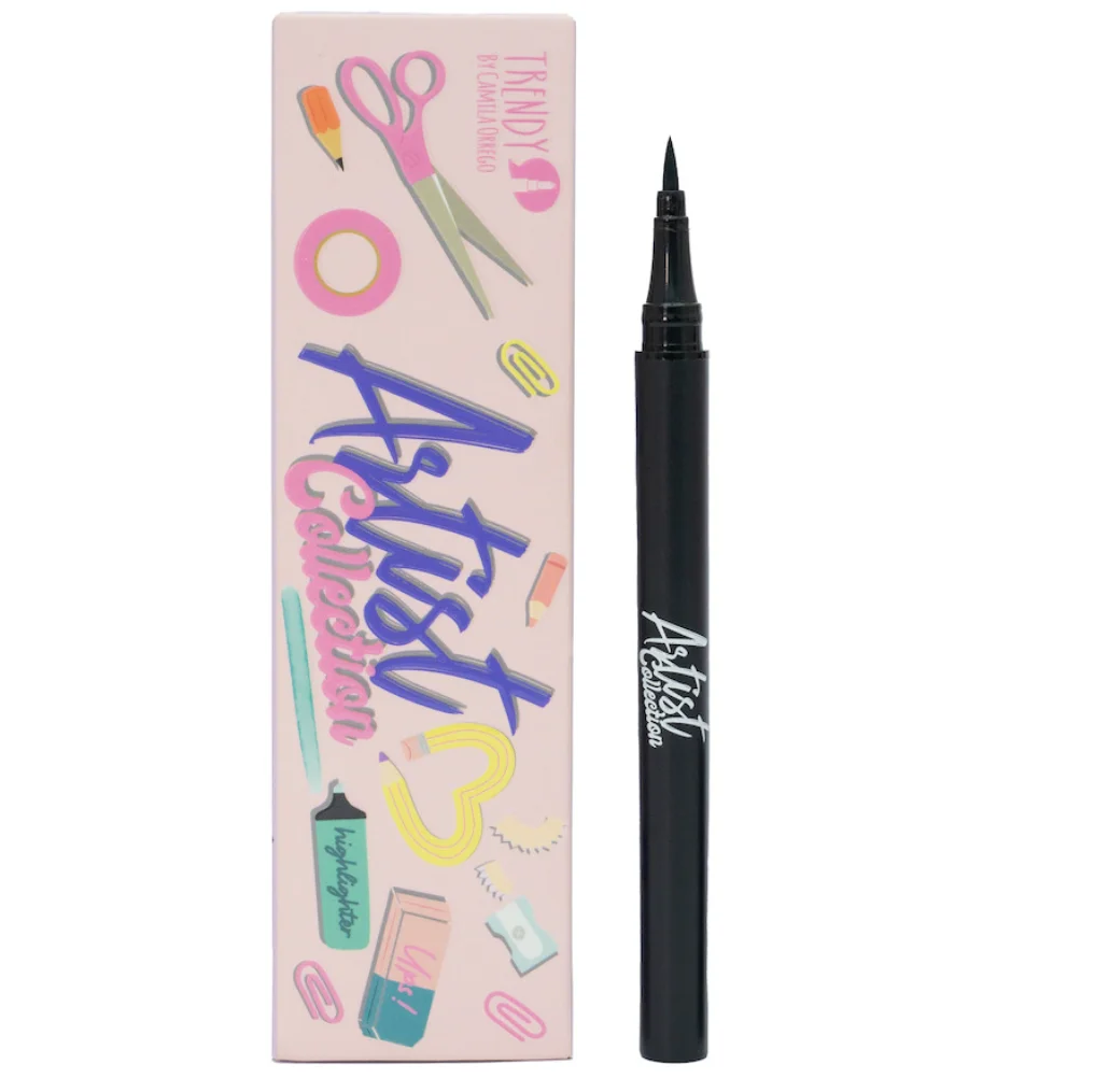 Delineador Plumón Profesional Trendy Artist Collection Negro o Café