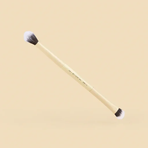 Brocha Duo Plana Crema Y Difuminadora