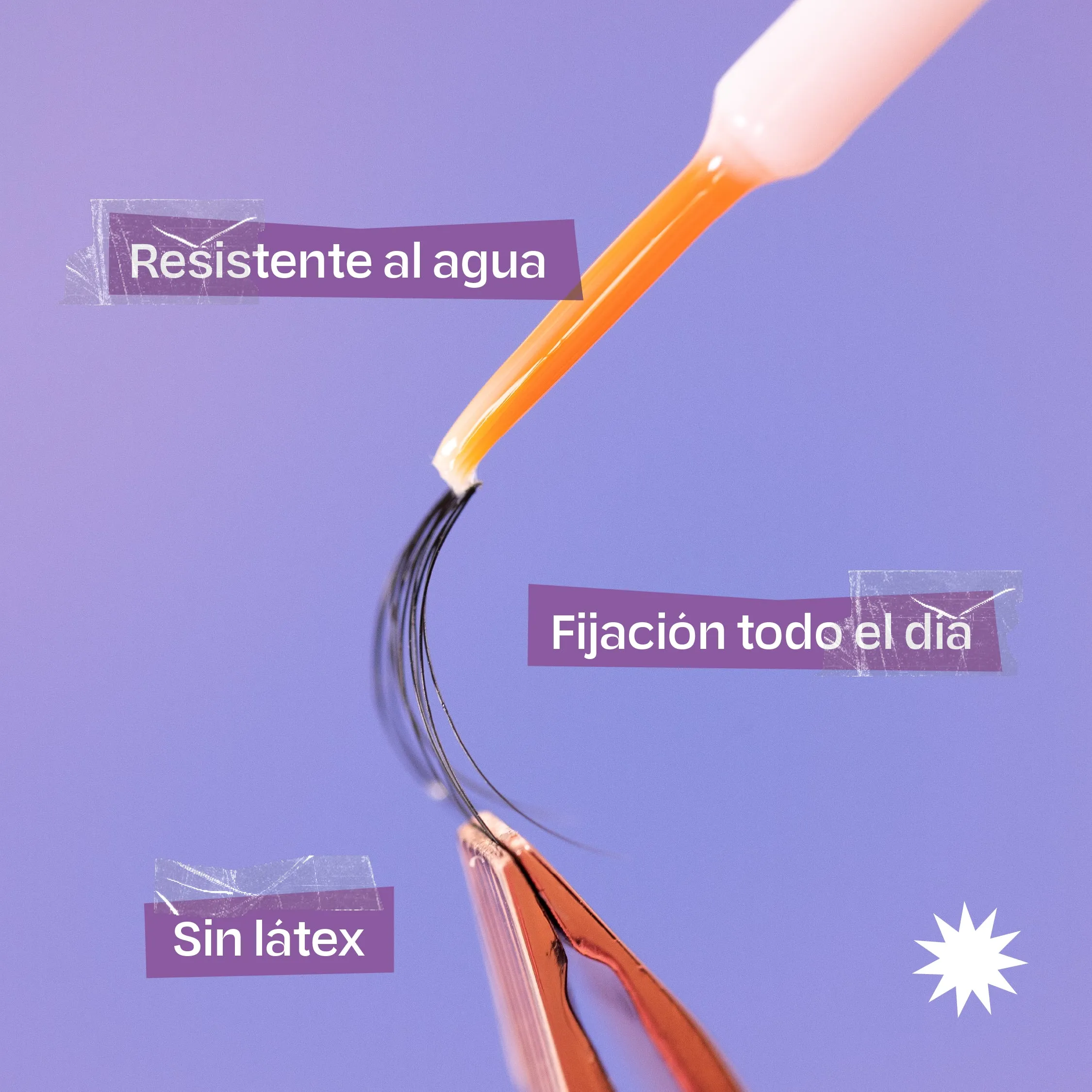 Pega Para Pestañas Transparente - Imagen 3