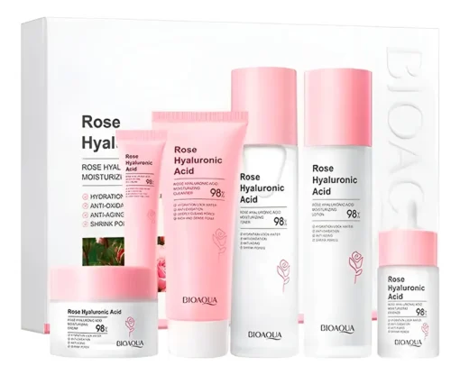 Kit Facial de Rosas Y Acido Hialuronico