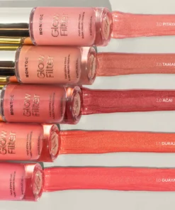 rubor liquido radiante glow filter con particulas de brillo