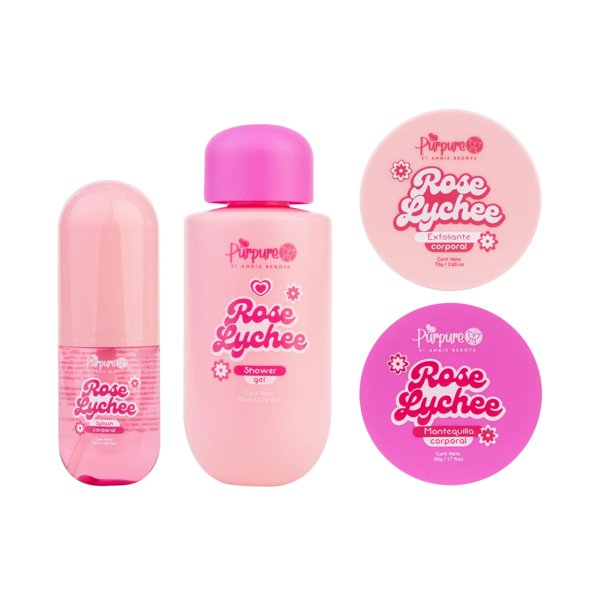 Kit Cartuchera X4 Rose Lychee Purpure - Imagen 2