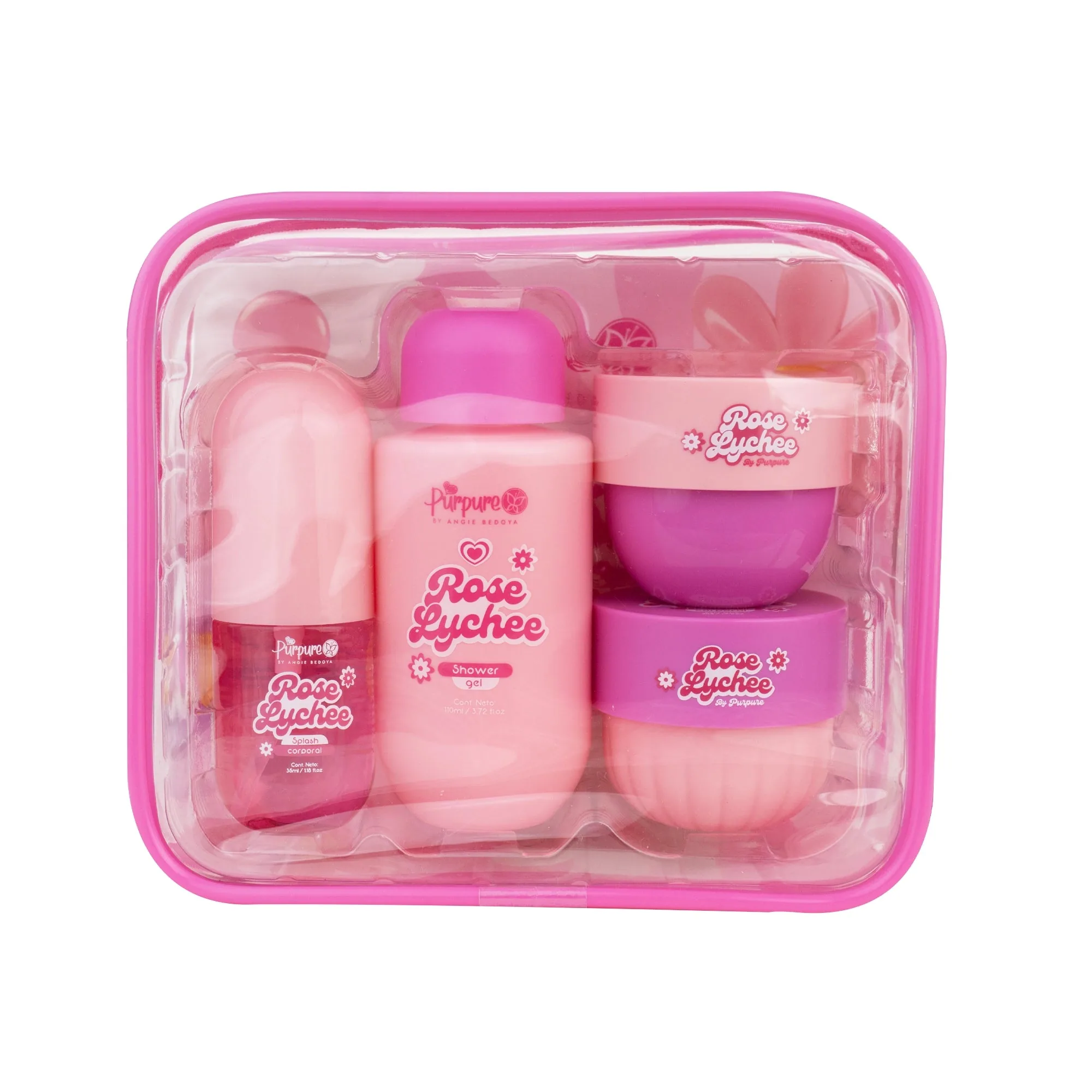 Kit Cartuchera, Kit Cartuchera X4 Rose Lychee Purpure